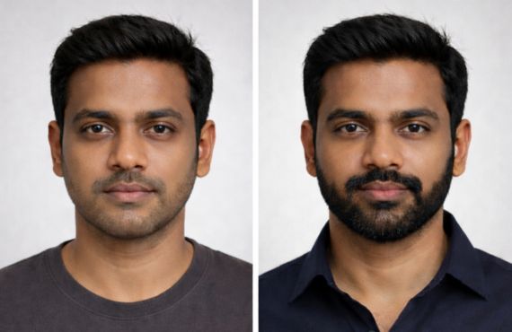 Beard Transplant Before and After Results in Pollachi